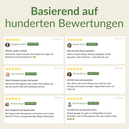 Microgreens Anzuchtset - Echtholz Traum