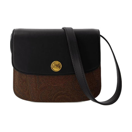Tracolla Schultertasche - Etro - Leder - Schwarz