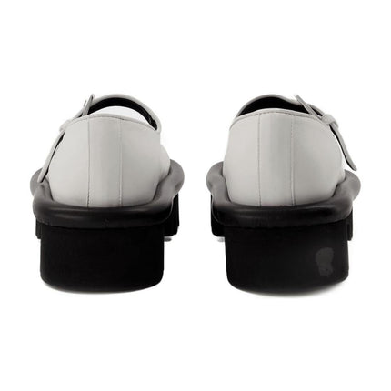 Schuhe Bumper Chunky aus weißem Leder