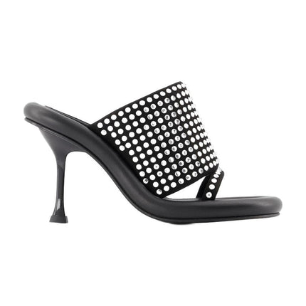 Bumper Crystal Mules - J.W. Anderson - Black - Leather