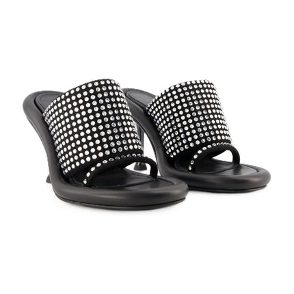 Bumper Crystal Mules - J.W. Anderson - Black - Leather