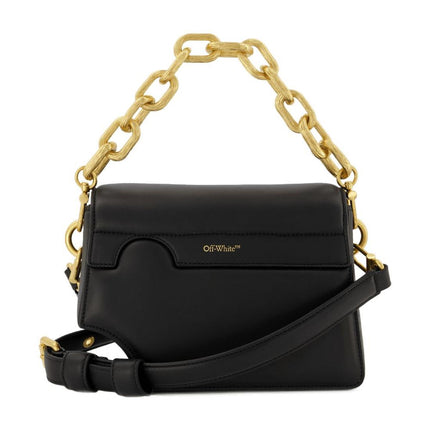 Burrow 24  Hobo Bag - Off White - Black/Clear - Leather