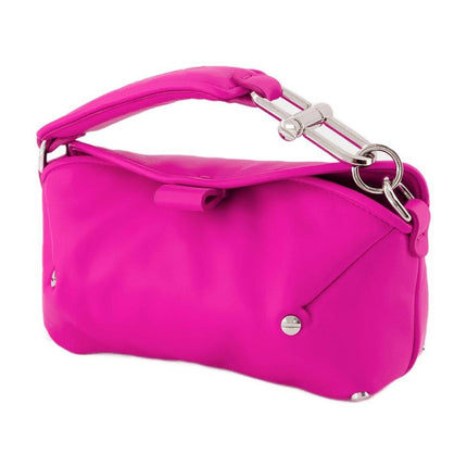 San Diego S Crossbody - Off White - Fuchsia - Leather