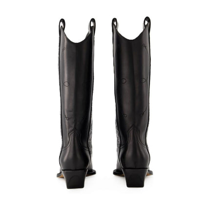 Ankle Boots For Walking - Off White - Leder - Schwarz