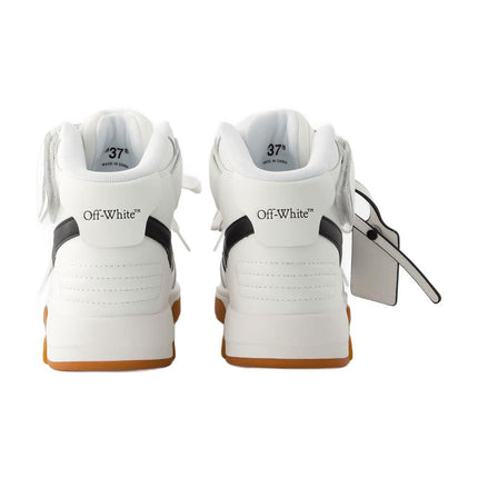 Sneakers Out Of Office Mid Top - Off White - Leder - Weiß/Schwarz
