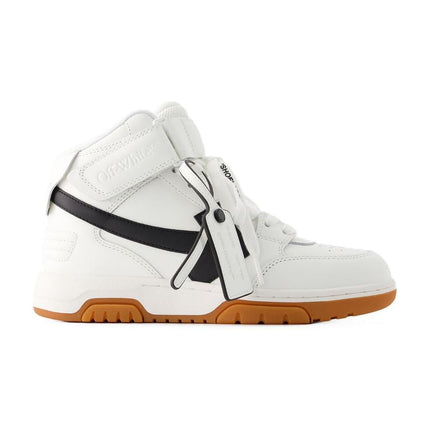 Sneakers Out Of Office Mid Top - Off White - Leder - Weiß/Schwarz