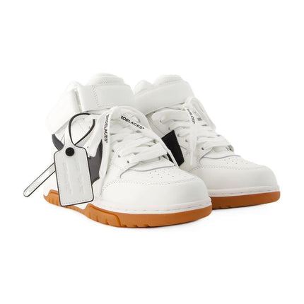 Sneakers Out Of Office Mid Top - Off White - Leder - Weiß/Schwarz