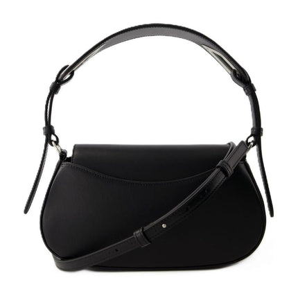 Hobo Clam Bag - Off White - Leder - Schwarz