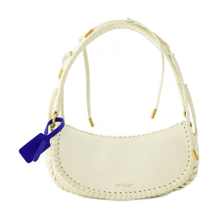 Edge Weaving Schultertasche - Off White - Leder - Beige