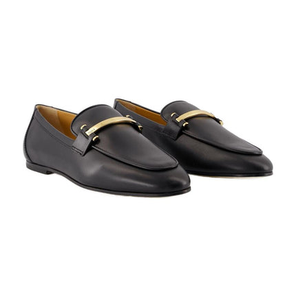 Flache Schuhe Barreta - Tod's - Leder - Schwarz