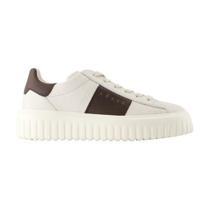 Sneakers H Stripes - Hogan - Leder - Weiß