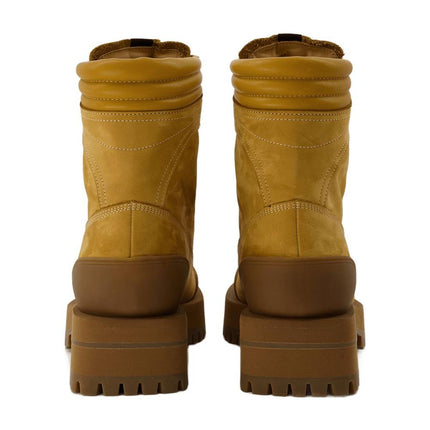 Stiefeletten Desert aus beigefarbenem Leder