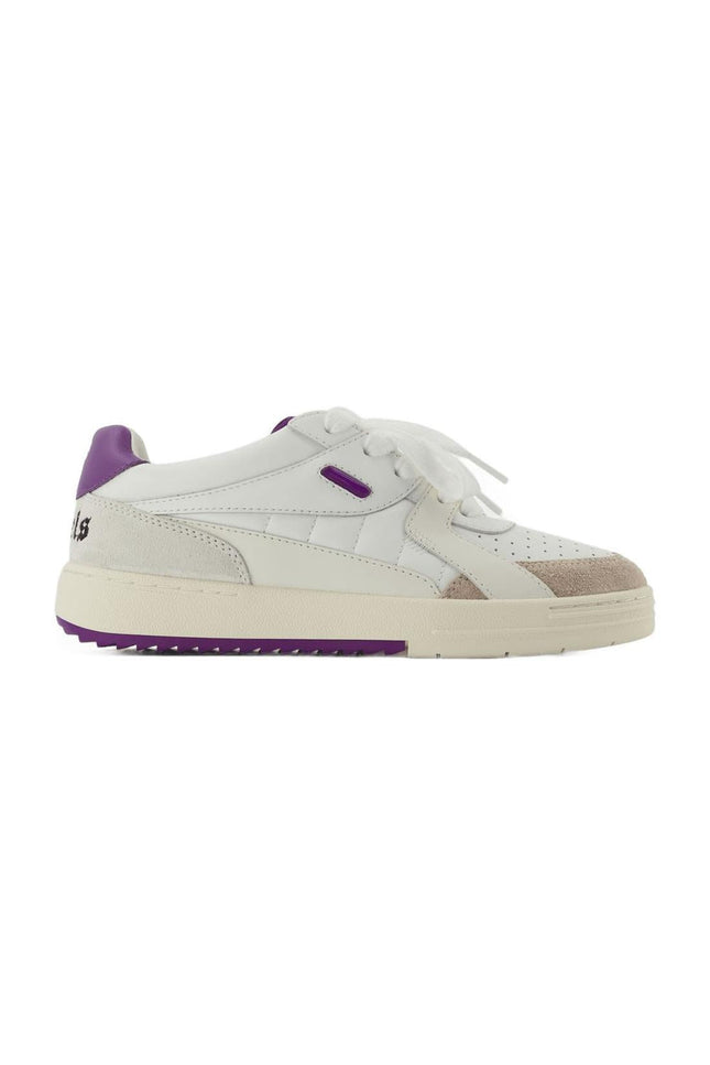 Palm University Sneakers - Palm Angels - White/Purple - Leather