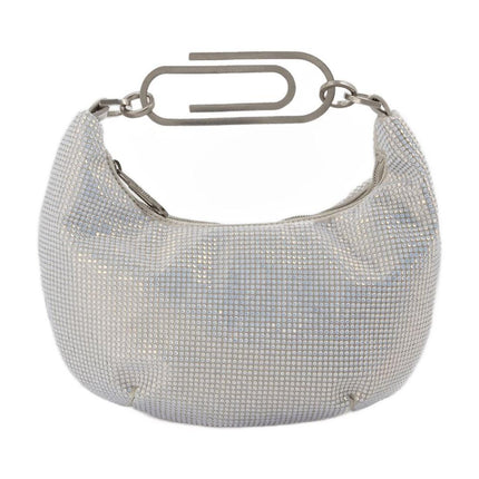 Tasche Binder Clip 20 in Strass / blau