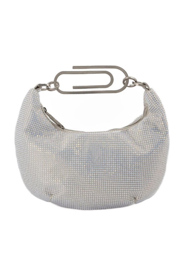 Tasche Binder Clip 20 in Strass / blau