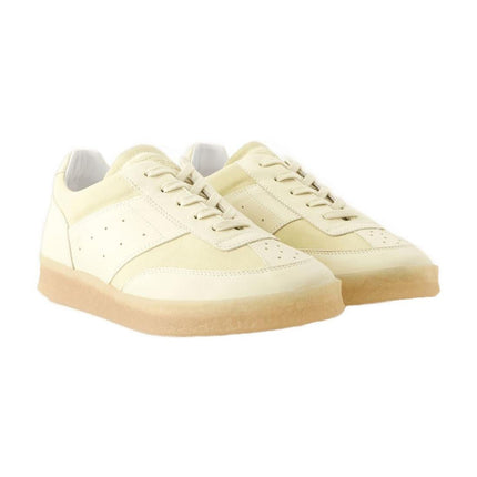 Sneakers - MM6 Maison Margiela - Leder - Beige/Weiß