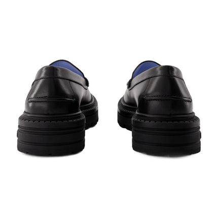 Adriano Mokassins - Versace - Leder - Schwarz