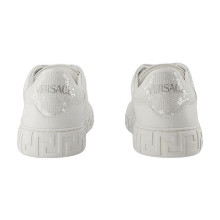 La Greca Sneakers - Versace - Baumwolle - Weiß