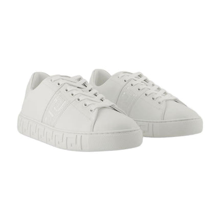 La Greca Sneakers - Versace - Baumwolle - Weiß