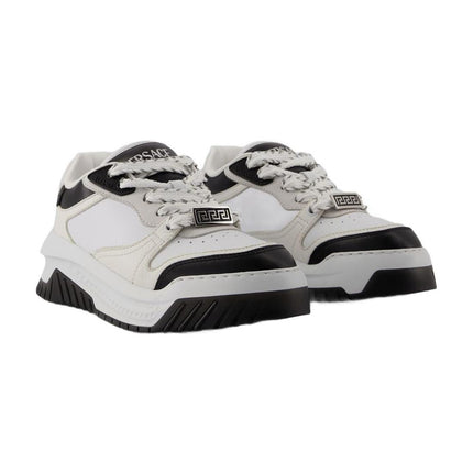 Odissea Sneakers - Versace - Leder - Schwarz/Weiß