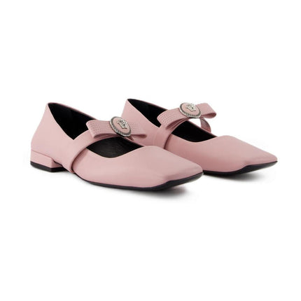 Ballerinas Gianni Ribbon - Versace - Leder - Rosa