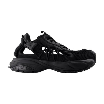 Sneakers - Versace - Leder - Schwarz