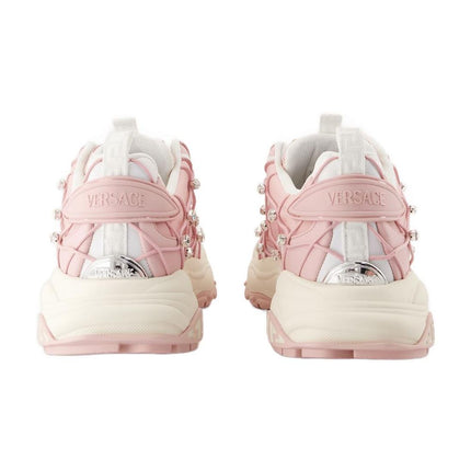 Sneakers - Versace - Leder - Rosa