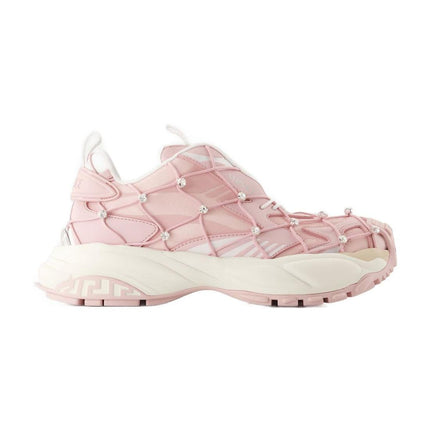 Sneakers - Versace - Leder - Rosa