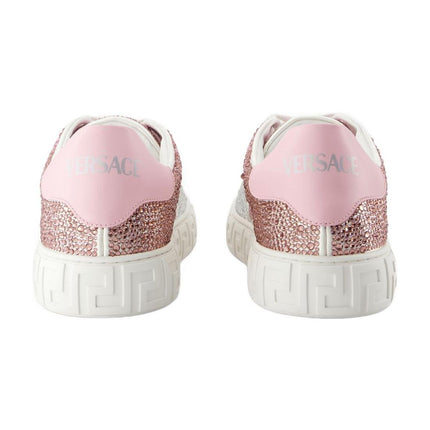 Sneakers - Versace - Leder - Weiß