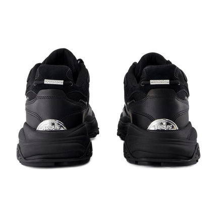 Low Top Sneakers - Versace - Leder - Schwarz