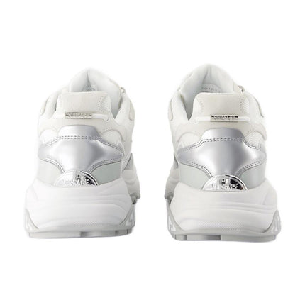 Low Top Sneakers - Versace - Leder - Weiß