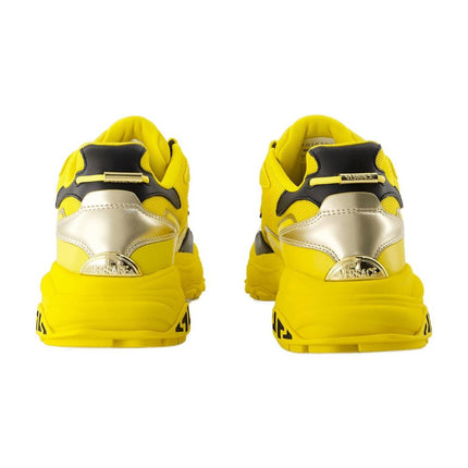 Low Top Sneakers - Versace - Leder - Gelb