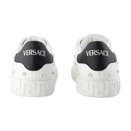 Sneakers - Versace - Leder - Weiß