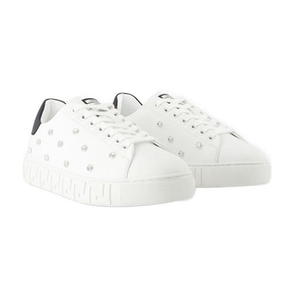 Sneakers - Versace - Leder - Weiß