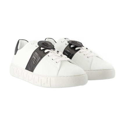Sneakers - Versace - Leder - Weiß