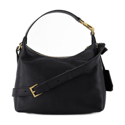 Schultertasche - Versace - Leder - Schwarz