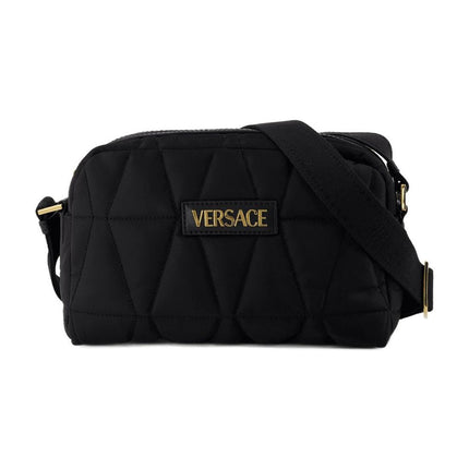 Schultertasche - Versace - Nylon - Schwarz