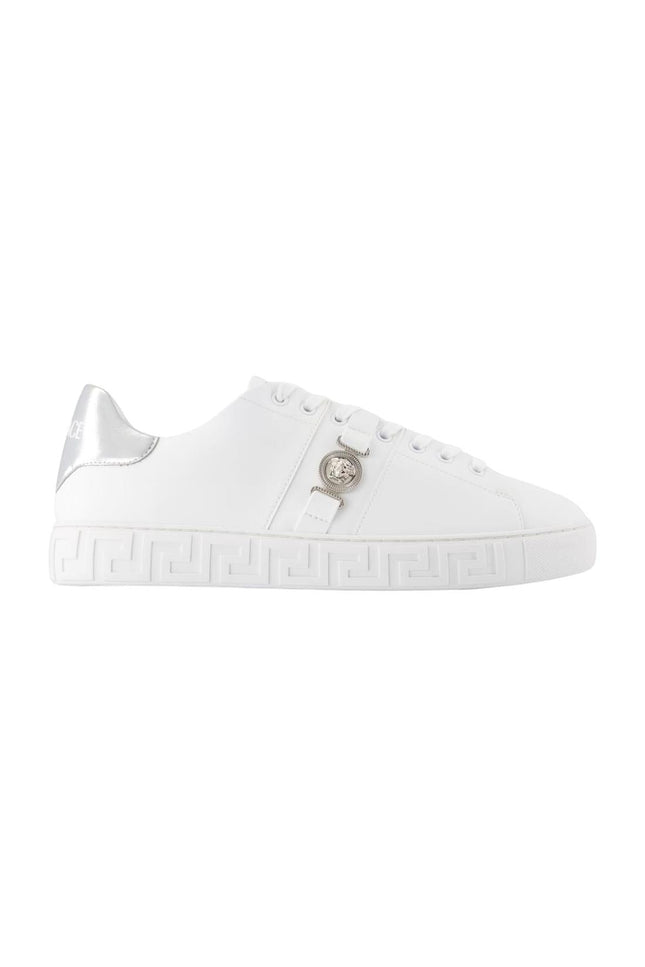 Sneakers Freebio Hf - Versace - Leinwand - Weiß