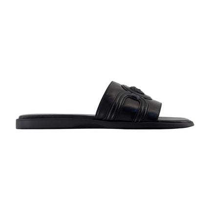 Sandalen - Versace - Leder - Schwarz