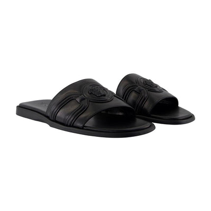 Sandalen - Versace - Leder - Schwarz
