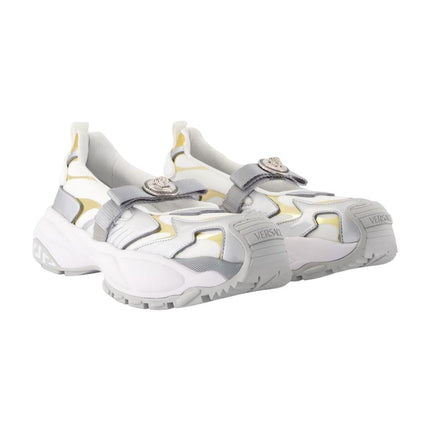 Mary Jane Sneakers - Versace - Synthetik - Weiß