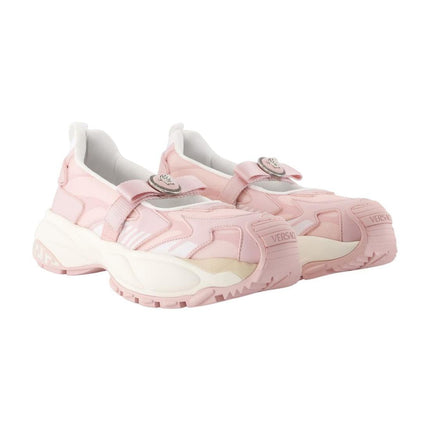 Mary Jane Sneakers - Versace - Synthetik - Rosa