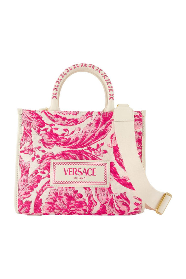 Einkaufstasche - Versace - Leder - Rosa