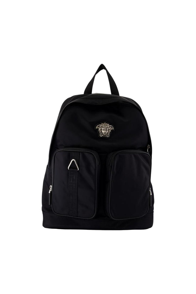 Rucksack - Versace - Nylon - Schwarz