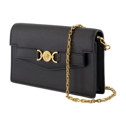 Wallet On Chain - Versace - Leder - Schwarz