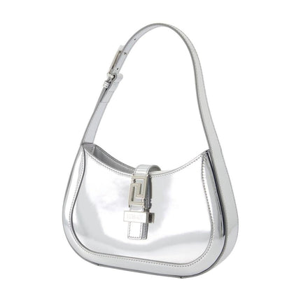Small Schultertasche - Versace - Leder - Silber