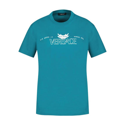Logo T-Shirt - Versace - Baumwolle - Grün