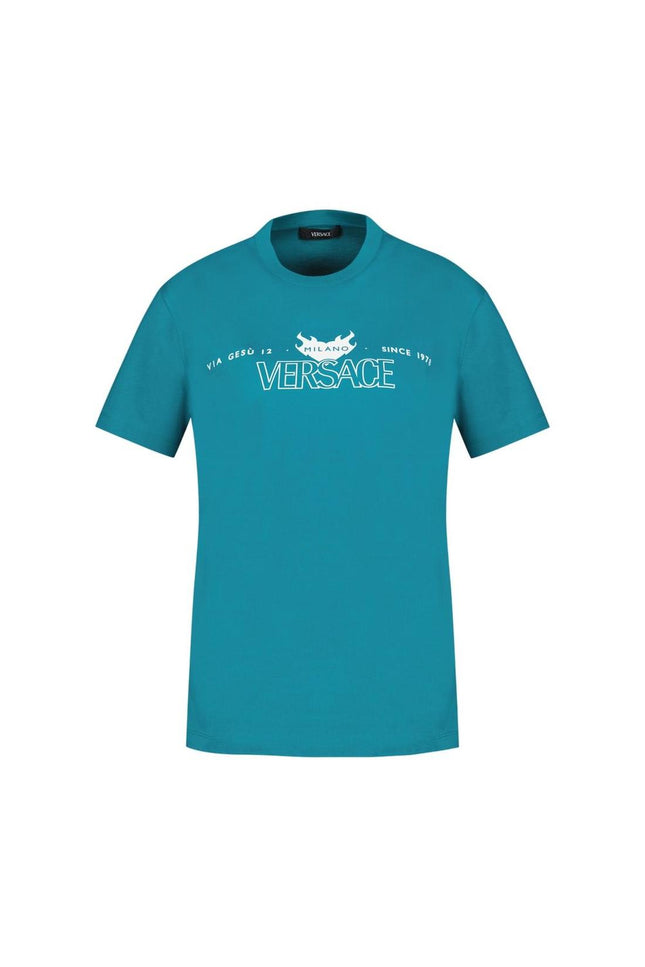 Logo T-Shirt - Versace - Baumwolle - Grün