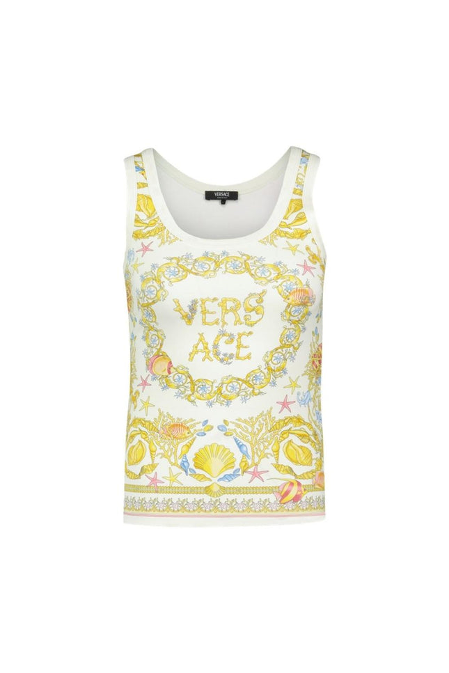 T Shirt Underwater - Versace - Baumwolle - Neutral