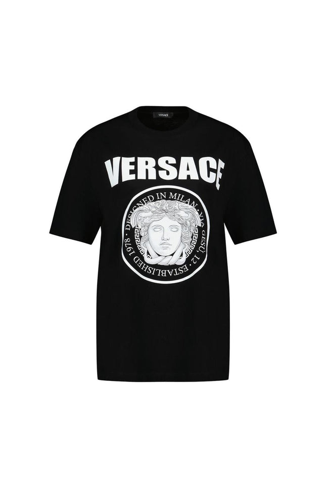 Medusa Rock T-Shirt - Versace - Baumwolle - Schwarz